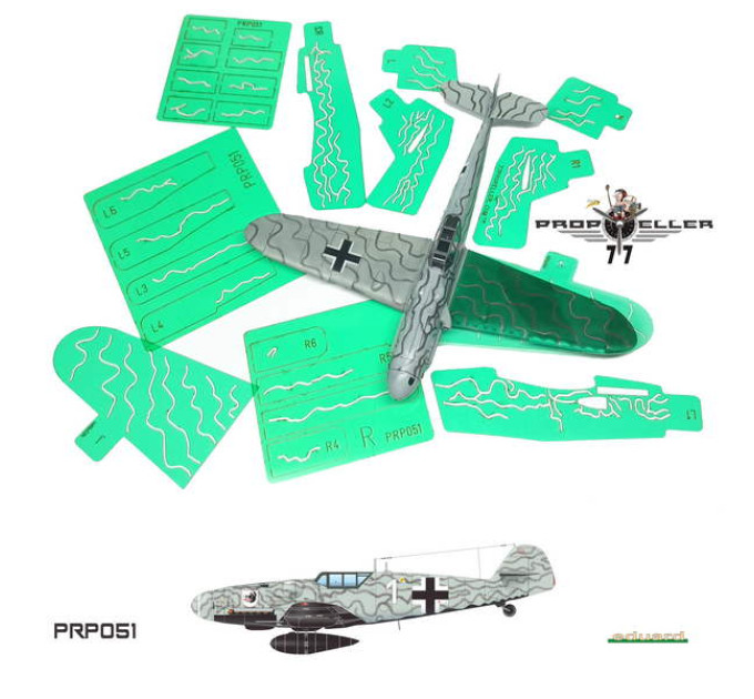 Трафарети камуфляжу для Bf 109G-6 WILDE SAU 1/48 77propeller PRP051