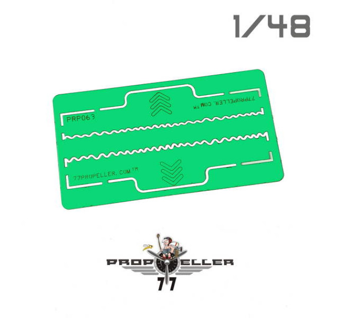 Шаблон передній кромки крила Fw 190 та Bf 109 1/48 77propeller PRP063