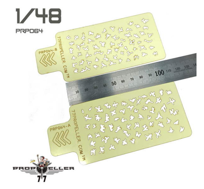 Шаблон для фарбува камуфляжу італійських літаків 1/48 № 1 77propeller PRP064