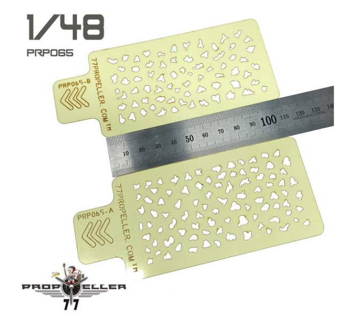 Шаблон для фарбува камуфляжу італійських літаків 1/48 № 2 77propeller PRP065 Шаблон для фарбува камуфляжу італійських літаків 1/48 № 2 77propeller PRP065