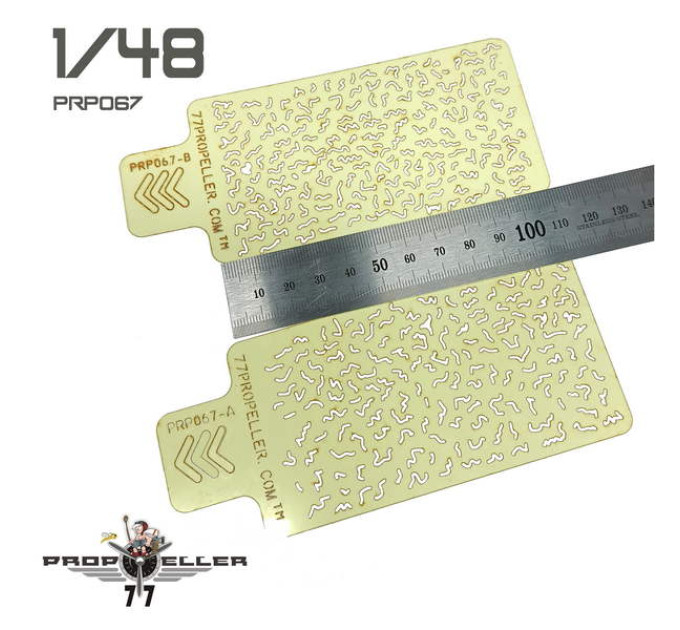 Шаблон для фарбува камуфляжу італійських літаків 1/48 № 4 77propeller PRP067 Шаблон для фарбува камуфляжу італійських літаків 1/48 № 4 77propeller PRP067