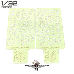 Шаблон для фарбува камуфляжу італійських літаків 1/32 № 1 77propeller PRP072