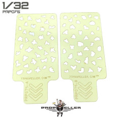 Шаблон для фарбува камуфляжу італійських літаків 1/32 № 4 77propeller PRP075