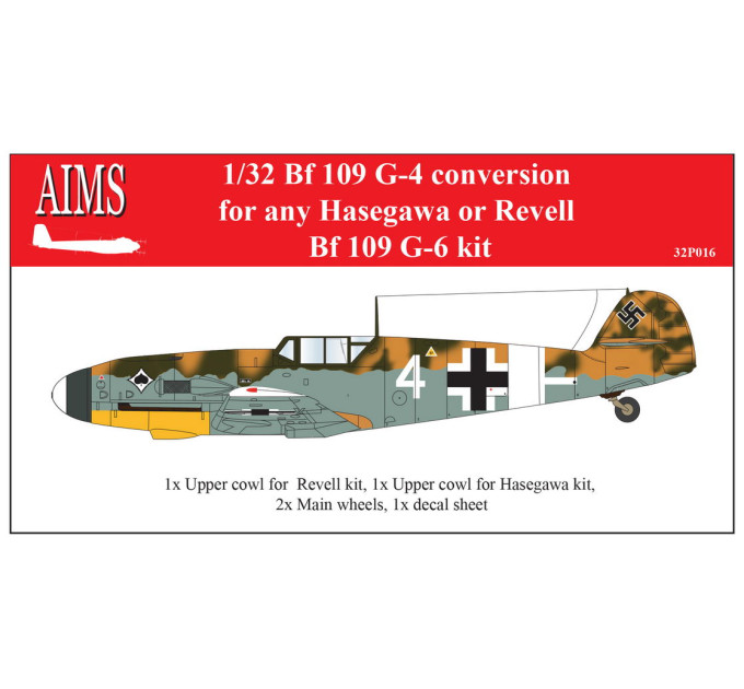 Bf 109G-4 conversion AIMS 32P016