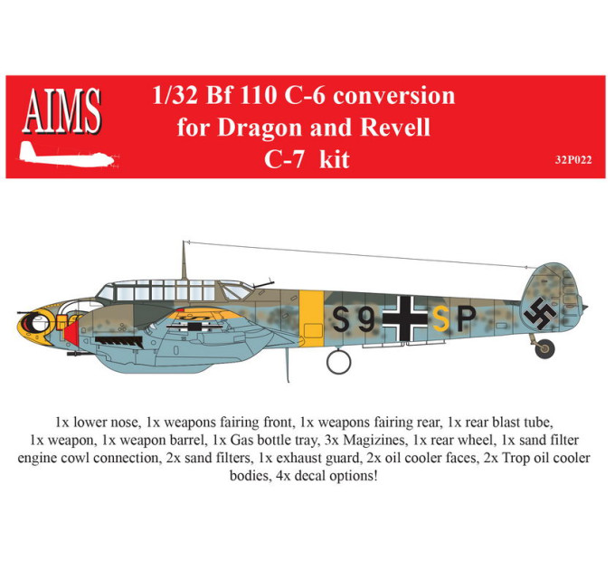 Bf 110C-6 conversion AIMS 32P022