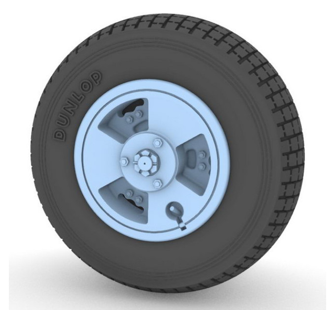 deHavilland Vampire 'Block Tread' wheel set - seen on nearly all European based aircraft AIMS 32P049