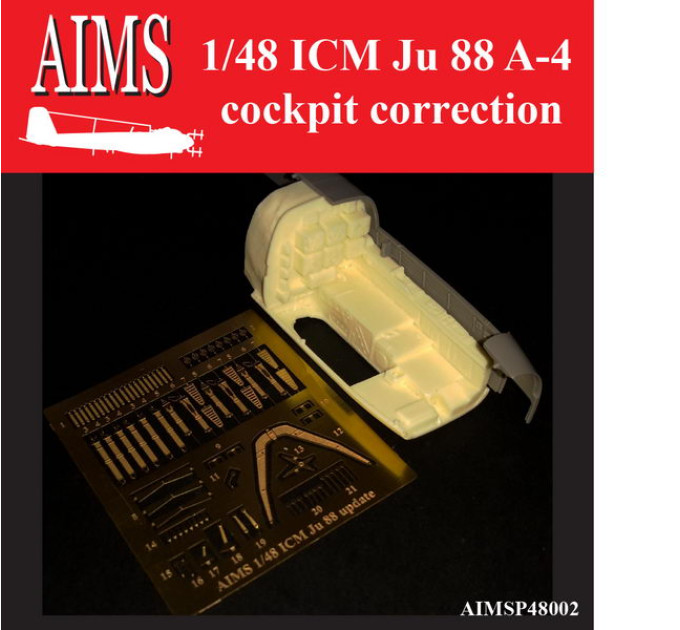 Ju 88 A-4 cockpit upgrade resin AIMS 48P002
