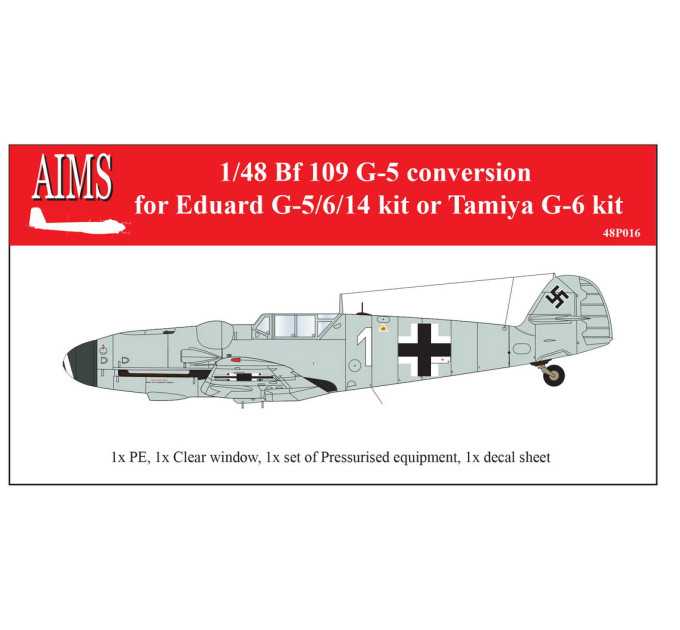 Bf 109G-5 conversion AIMS 48P016 Bf 109G-5 conversion AIMS 48P016