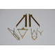 Ju 88 Mistel 2/3 Cradle set in brass AIMS 48P037