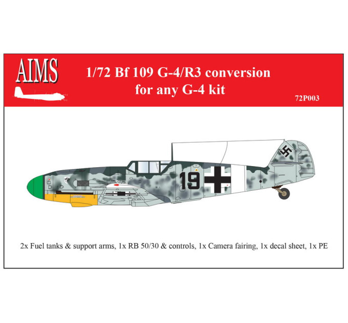 Bf-109G-4/R3 conversion AIMS 72P003