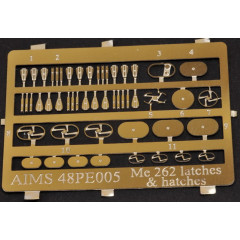 Фототравлення Me 262 Засувки та люки AIMS 48PE005