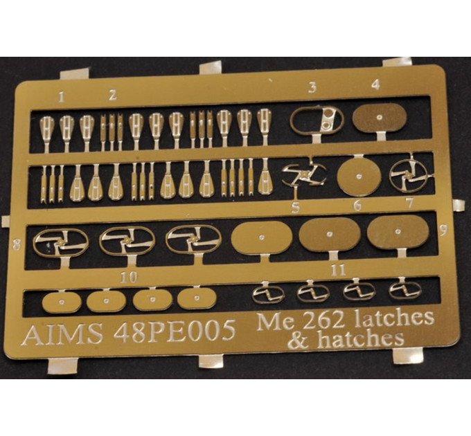 Фототравлення Me 262 Засувки та люки AIMS 48PE005