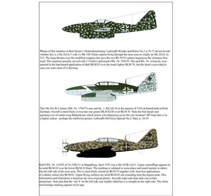Me-262A/B Collection 1/32