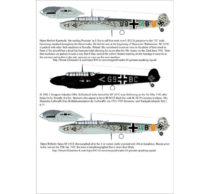 Stab Bf 110s 1/32