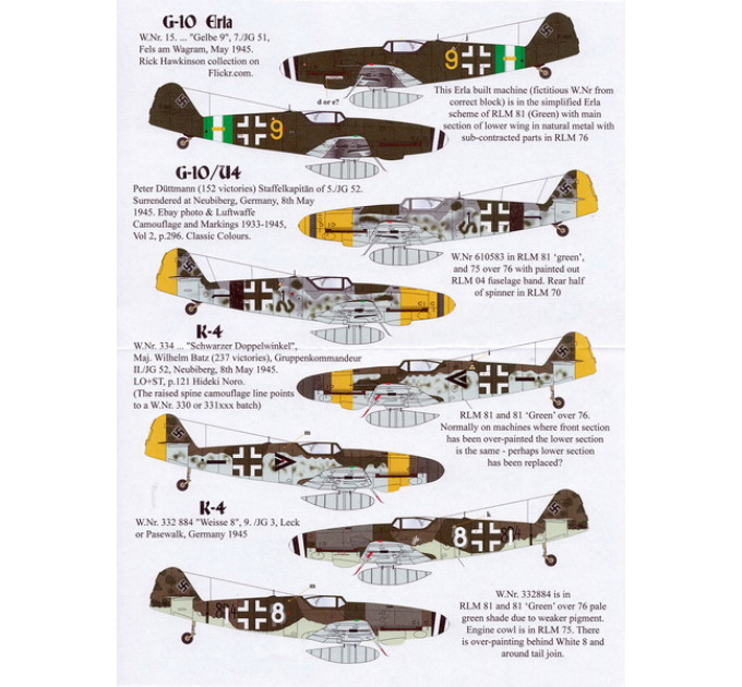 Bf 109 кінця війни 1/32