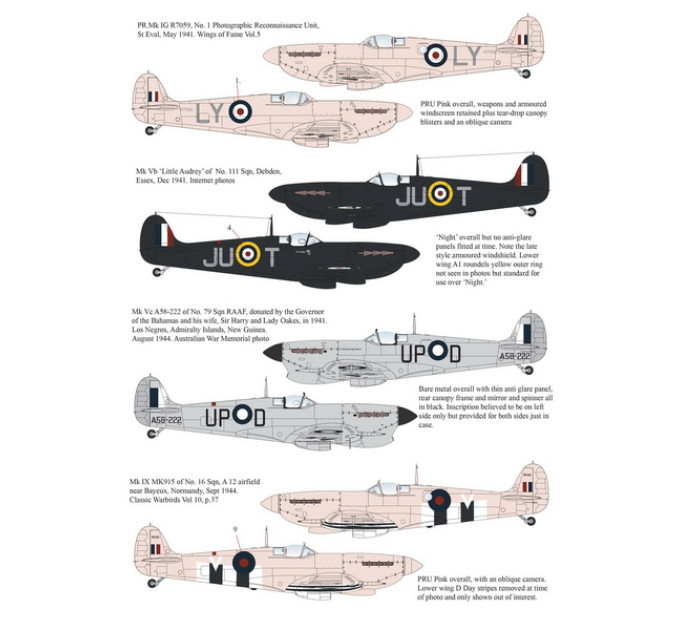 Декаль Одноколірний Spitfire 1/32 AIMS 32D025
