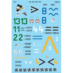 Декаль Bf 109 кінця війни 1/32 частина 2, AIMS 32D026