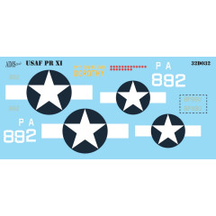 Декаль Spitfire PR XI 1/32 AIMS 32D032