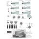 Декаль Bf 109 технічні таблички 1/32 AIMS 32D034