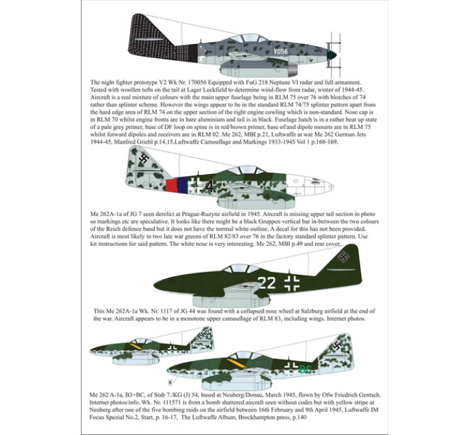 Колекція Me 262 1/48