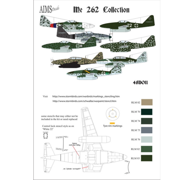 Колекція Me 262 1/48