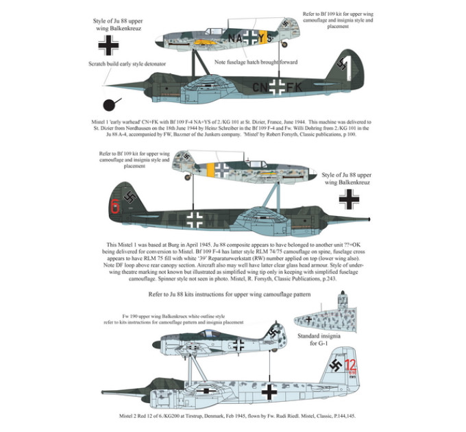Mistel 1, 2, 3 1/48