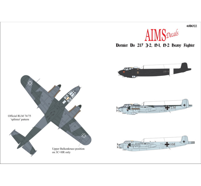 Do 217 важкий винищувач 1/48