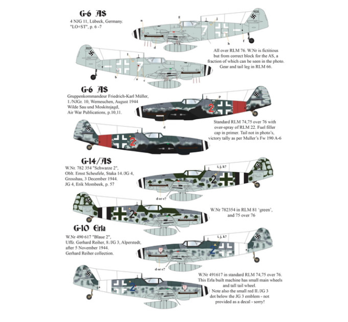 Late War 109s 1/48