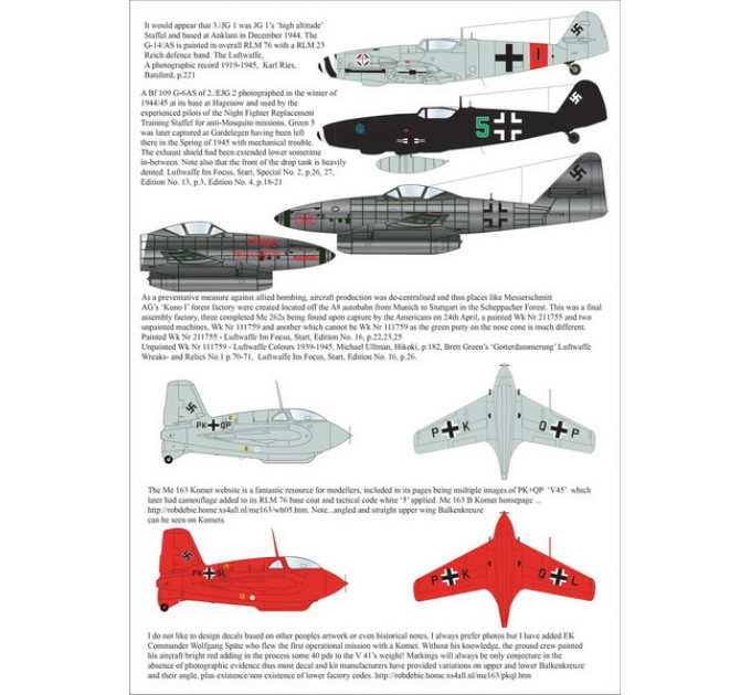 Однотонний Messerschmitt's 1/72