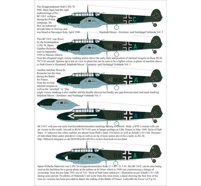 Stab Luftwaffe Bf 110 1/72