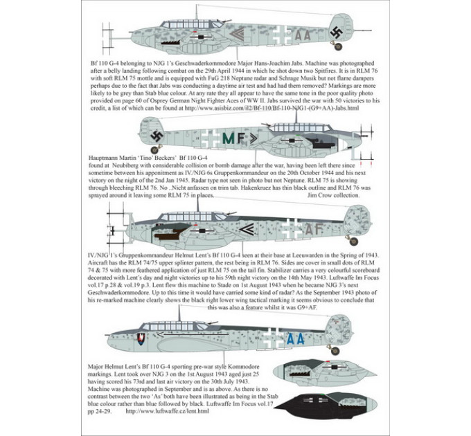 Stab Luftwaffe Bf 110 1/72