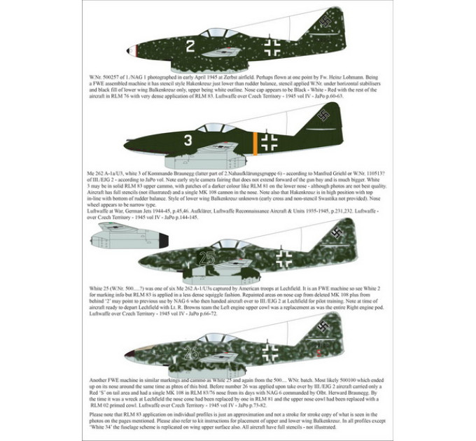 Me 262 A-1a/U3 1/72