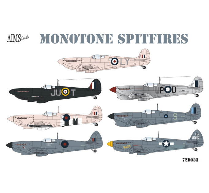 Одноколірний Spitfire 1/72