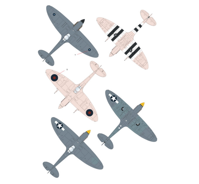 Одноколірний Spitfire 1/72
