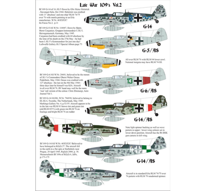 Пізні Bf 109 1/72