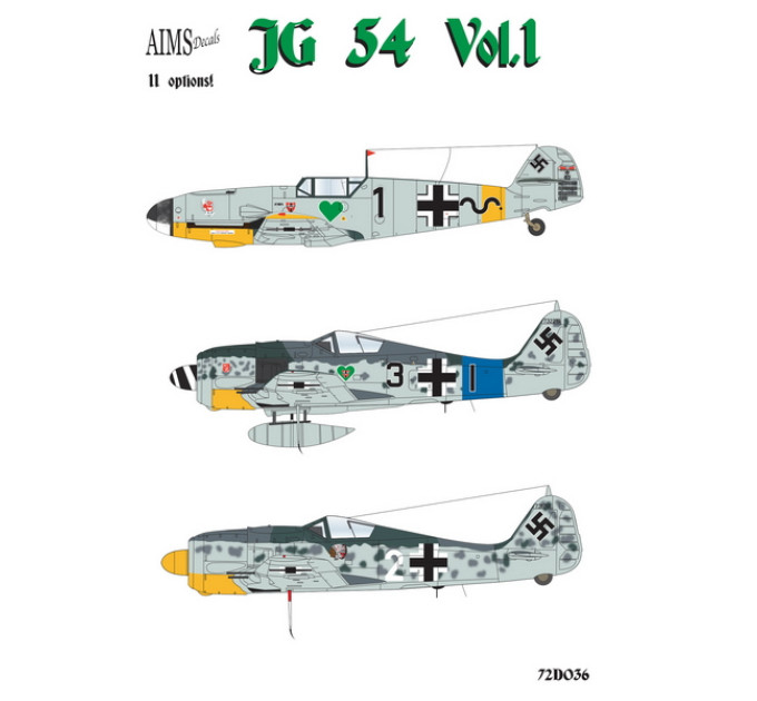 Ескадрилья JG 54 «Grünherz» 1/72