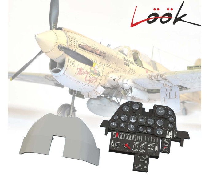 Панель приладів P-40N-25+ LööK 1/48 Eduard 644317