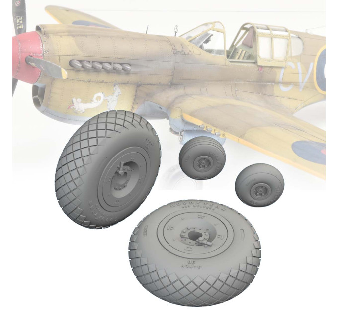 Колеса Р-40Е 1/48 Eduard 6481057