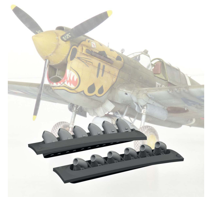 Вихлопні труби для P-40 ДРУК 1/48 Eduard 6481060