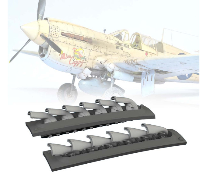 Вихлопні труби P-40 ДРУК 1/48 Eduard 6481061