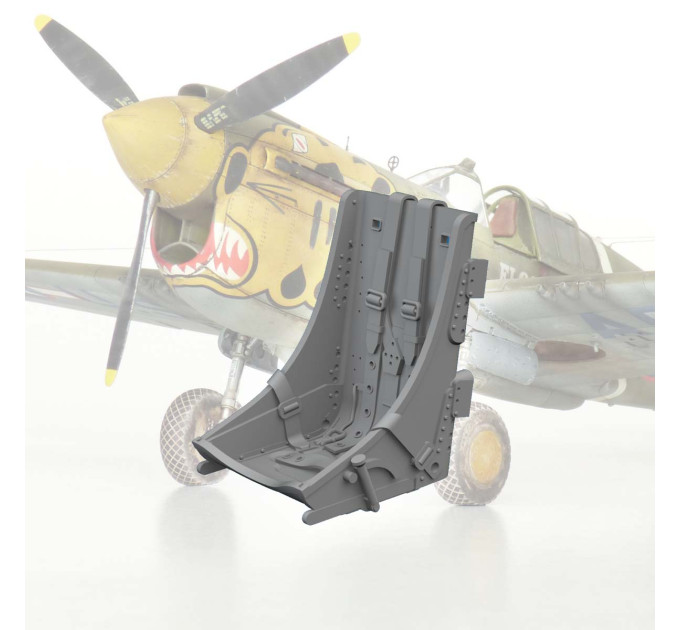 Сидіння P-40 з інтегрованими ременями Тип 2 1/48 Eduard 6481065