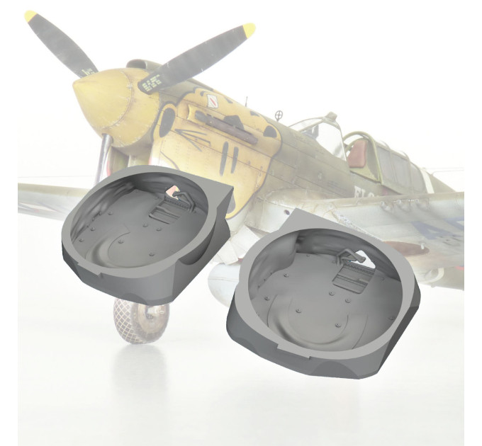 Колісні відсіки P-40 з брезентом 1/48 Eduard 6481068