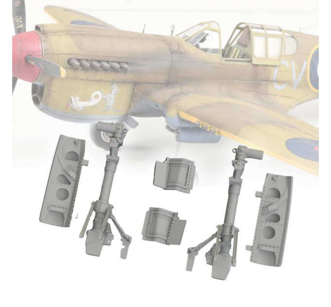 Стійки колес Р-40Е 1/48 Eduard 6481074