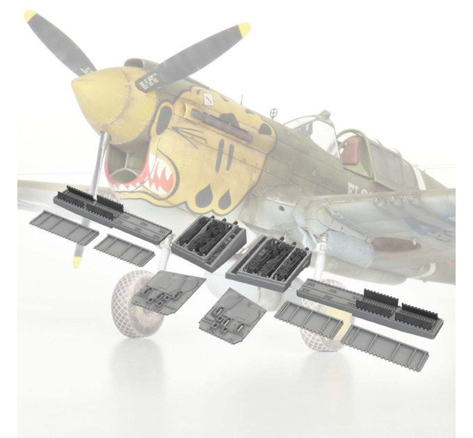 Гарматні відсіки P-40E ДРУК 1/48 Eduard 6481075