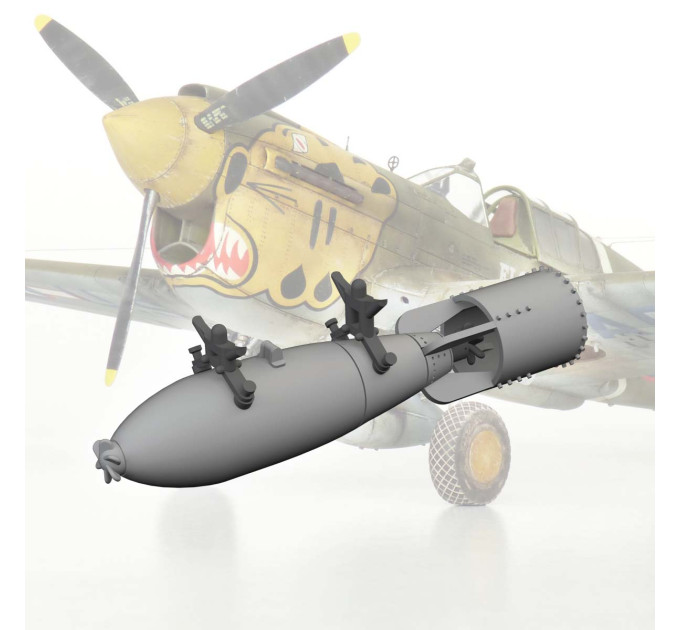 Британська бомба P-40 250 фунтів Mk.1 ДРУК 1/48 Eduard 6481081