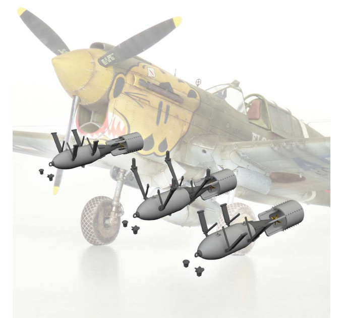 Британські бомби P-40 250 фунтів ДРУК 1/48 Eduard 6481082