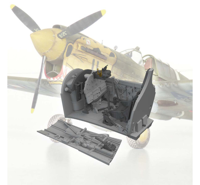 Кабіна пілота P-40E ДРУК 1/48 Eduard 6481096