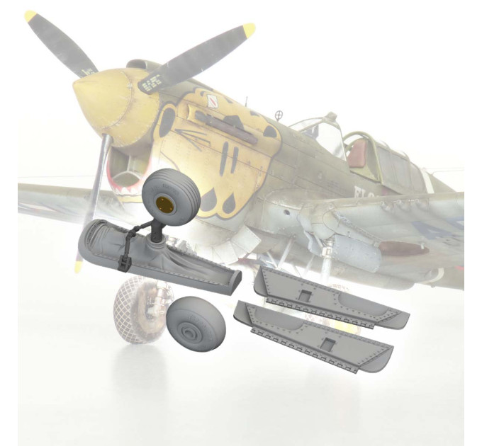 Хвостовий відсік P-40E ДРУК 1/48 Eduard 6481100