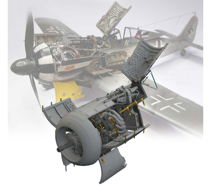 Двигун та фюзеляжні гармати Fw 190A-6 1/48 Eduard 6481102