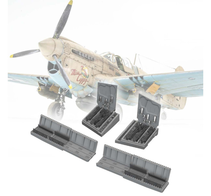 Кулеметні відсіки P-40N ДРУК 1/48 Eduard 6481131